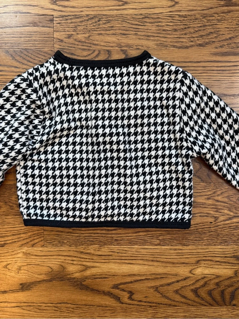 Girls Black & White Houndstooth Jacket and Skirt Set Size 3T- 4T